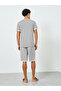 Men Solid Round Neck T-Shirt and Shorts Set - 5