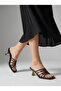 Women Black Strappy Kitten Heel Sandals - 7