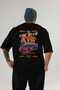 Araba Club Series 28 Back Printed Black Oversize T-Shirt 100% Cotton Men Women - 2