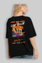 Araba Club Series 34 Back Printed Black Oversize T-Shirt 100% Cotton Men's Women's - 4