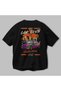 Araba Club Series 15 Back Printed Black Oversize T-Shirt 100% Cotton Men's Women's - 3