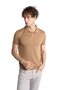 Men's Mink Slim Fit Slim Fit Polo Collar Plain Short Sleeve Knitwear T-Shirt - 5