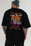 Araba Club Series 17 Back Printed Black Oversize T-Shirt 100% Cotton Men's Women's - 6
