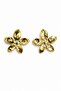 Bloom Yellow Steel Flower Design Women's Stud Earrings - 2