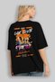 Araba Club Series 18 Back Printed Black Oversize T-Shirt 100% Cotton Men's Women's - 4