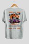 Araba Club Series 2 Back Printed White Oversize T-Shirt 100% Cotton Men's Women's