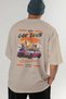 Araba Club Series 24 Back Printed Beige Oversize T-Shirt 100% Cotton Men's Women's - 6