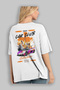 Araba Club Series 27 Back Printed White Oversize T-Shirt 100% Cotton Men's Women's - 3