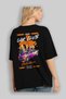 Araba Club Series 9 Back Printed Black Oversize T-Shirt 100% Cotton Men's Women's - 4