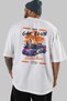 Araba Club Series 7 Back Printed White Oversize T-Shirt 100% Cotton Men's Women's - 5
