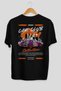 Araba Club Series 2 Back Printed Black Oversize T-Shirt 100% Cotton Men's Women's