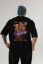 Araba Club Series 9 Back Printed Black Oversize T-Shirt 100% Cotton Men's Women's - 2