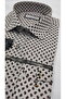 Tiny Pattern Long Sleeve Men's Shirt - 4