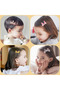 18-Piece Gift Bag Boxed Hair Clip Set - Girls' Star Bow Snap Rubber Clamps Hair Clips - 7