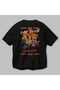 Araba Club Series 12 Back Printed Black Oversize T-Shirt 100% Cotton Men's Women's - 3