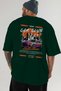 Araba Club Series 1 Back Printed Green Oversize T-Shirt 100% Cotton Men's Women's - 6