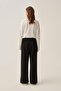 Black Lycra Sweatpants with Slits at the Hem - 4