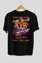 Araba Club Series 6 Back Printed Black Oversize T-Shirt 100% Cotton Men Women