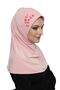 Tactical Stone Handcrafted Bead Embroidered Powder Ready-made Turban Hijab Bonnet Prayer Cover - 7