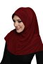Takmatik Plain Burgundy Ready-To-Wear Turban Hijab Pool Cap Medical Suitable Prayer Cover