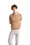 Men's Mink Slim Fit Slim Fit Polo Collar Plain Short Sleeve Knitwear T-Shirt - 4