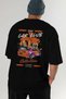 Araba Club Series 39 Back Printed Black Oversize T-Shirt 100% Cotton Men's Women's - 7