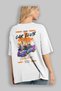 Araba Club Series 7 Back Printed White Oversize T-Shirt 100% Cotton Men's Women's - 3