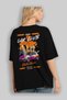 Araba Club Series 8 Back Printed Black Oversize T-Shirt 100% Cotton Men Women - 4