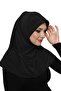 Takmatik Plain Black Ready-To-Wear Turban Hijab Pool Cap Suitable for Medical Use Prayer Cover - 4