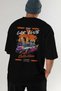 Araba Club Series 26 Back Printed Black Oversize T-Shirt 100% Cotton Men's Women's - 7