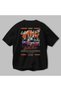 Araba Club Series 1 Back Printed Black Oversize T-Shirt 100% Cotton Men's Women's - 3