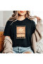Coastal Vibes Print Detailed Basic T-Shirt