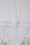 Country Style Pot Curtain Double Ruffled - Compatible with Curtain Rod and Rustic - 5