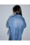 Crochet Collar Denim Shirt - 6