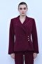 Shawl Collar Double-Breasted Model Jacket - Plum - 1182100 - 3