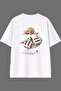 Your Roll Design Back Printed White Oversize T-Shirt
