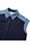 Fabric mix shirt - 4