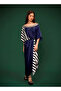 Stria pleat blu