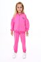 Girl's 2-Piece Set Printed College Collar Zippered Pocket Sweatshirt & Elastic Waistband Pants