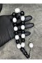 Black and White Mascot Fan Prayer Beads - 2