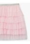 Elastic Waist Glittery Layered Mini Tutu Skirt - 5