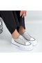 Women's Sneaker Sports Shoes Gray Platform Comfortable Daily Dalen - 4