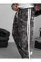 Anthracite Digital Printed Striped Tracksuit Jj-187 - 5