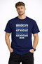 Brooklyn Summer Detailed Men's Basic T-Shirt
