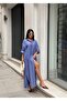 Women's Buttoned Long Shirt Dress - 4