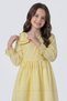 Girls' Long Sleeve Eyelet Embroidery Dress with Bow Detail on the Shoulder - 4
