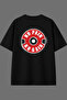 No Gain No Design Back Printed Black Oversize T-Shirt
