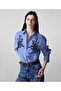 Sequined Line Pattern Shirt