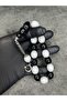 Black and White Mascot Fan Prayer Beads