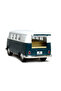 1:32 Scale Metal Pull-Back Nostalgic Volkswagen T1 Minibus Vosvos Toy Car - Green (13 cm) - 3